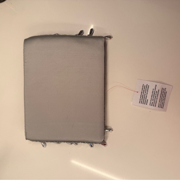 Silver Beaded Fringe Evening Clutch - Picture 4 of 4